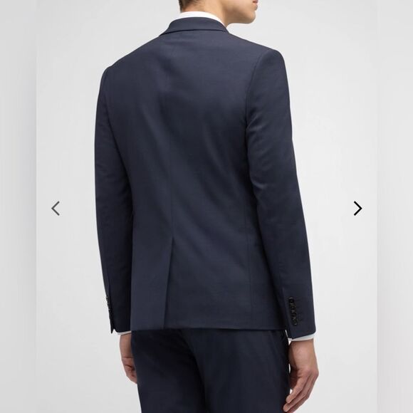 Theory 38 S CHAMBERS blazer wool blend Blue Professional Suit Modern Fit - Picture 13 of 14